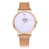 Lvpai Mesh Luxury Rose Gold Flamingos