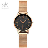 SK Super Slim Sliver Mesh Stainless Steel Watches
