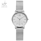 SK Super Slim Sliver Mesh Stainless Steel Watches