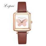 Lvpai Brand 3D Embossed Butterfly Square