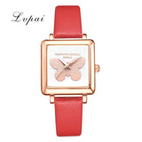 Lvpai Brand 3D Embossed Butterfly Square