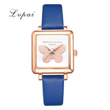 Lvpai Brand 3D Embossed Butterfly Square