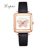 Lvpai Brand 3D Embossed Butterfly Square