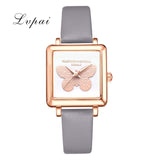 Lvpai Brand 3D Embossed Butterfly Square