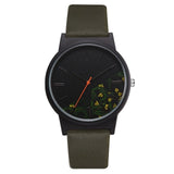 Black Flower Women Watches