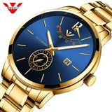 NIBOSI Simple Gold Watch
