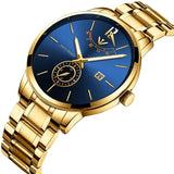 NIBOSI Simple Gold Watch