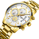 NIBOSI Gold Watch