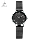 SK Super Slim Sliver Mesh Stainless Steel Watches