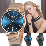 LIGE Women Watches Top Brand Luxury Ladies