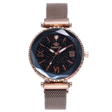 Stainless Steel Mesh Strap Wristwatch