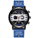 Men's watch Couple Leather Band Analog Quartz