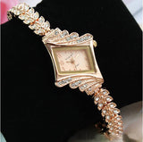Crystal Watch Luxury Rose Gold