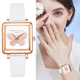 Lvpai Brand 3D Embossed Butterfly Square