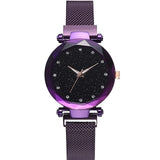 Starry Sky Magnetic Mesh Band Women Watch Luxury