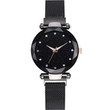 Starry Sky Magnetic Mesh Band Women Watch Luxury