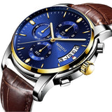 NIBOSI Luxury Brand Men Fashion Sport Watches