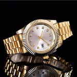 Top Brand Luxury Men's Gold Watch
