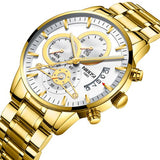 NIBOSI Rose Gold Mens Watches