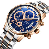 NIBOSI Rose Gold Mens Watches